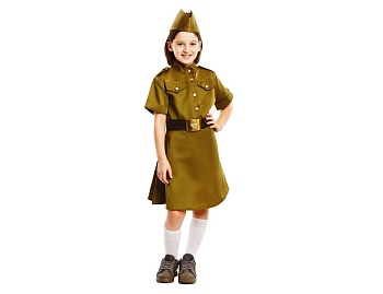 Детская военная форма для девочки ВОВ лайт-люкс, на рост 104-116 см, 3-5 лет, Бока