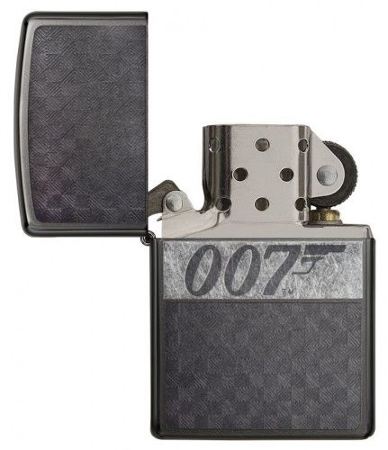 Зажигалка ZIPPO James Bond с покрытием Black Ice®, латунь/сталь, чёрная, глянцевая, 36x12x56 мм, 29564 фото 4