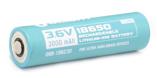 Аккумулятор Li-ion Olight ORB-186C30 18650 3,7 В. 3000 mAh