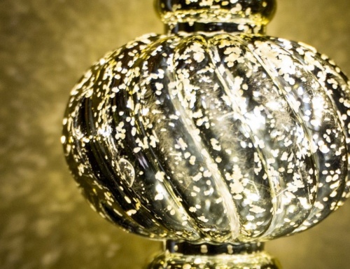 Светящееся ёлочное украшение "Каролли", пластик, золотое, 15 тёплых белых LED-огней, 15 см, батарейки, Peha Magic фото 3