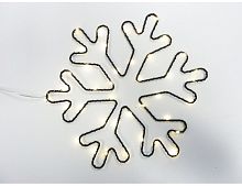Светящееся украшение "Снежинка", металл, 40 микро LED-огней, 30 см, Peha Magic