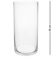 NM-25889 Ваза-цилиндр стеклянная 40 см (Неман)