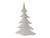 Настольная ёлочка "Лаура", керамика, белая, 29.5 см, Koopman International