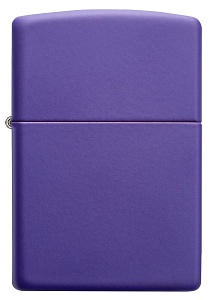 Зажигалка Zippo Classic с покрытием Purple Matte, латунь/сталь, фиолетовая, матовая