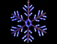 Светодиодная "Снежинка", 162 бело-синих LED огнями, 60x60 cм, 230V, эффект стекания, контроллер, SNOWHOUSE