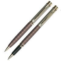 Набор подарочный Pierre Cardin Pen&Pen - Matte Brown, шариковая ручка + ручка-роллер, M