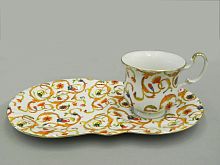 Сервиз Leander для завтрака 2 предмета Моника, белый-жёлтый