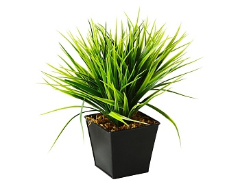 Искусственное растение "Декоративная трава", в горшке, пластик, 12 см, Boltze