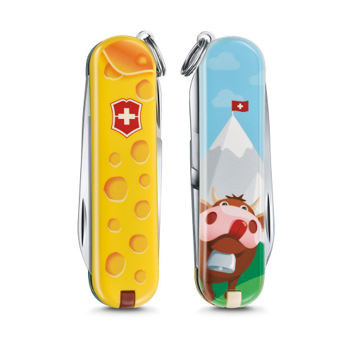 Нож-брелок Victorinox Classic LE 2019, 58 мм, 7 функций, "Alps Cheese"