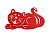 Деревянная елочная игрушка Кот Маркиз, 15 см, красный, Winter Deco