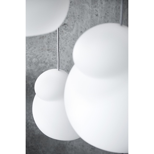 Лампа подвесная air, 32,5хD28 см, белое опаловое стекло фото 2