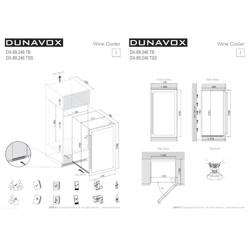 Винный шкаф Dunavox DX-89.246TB фото 4