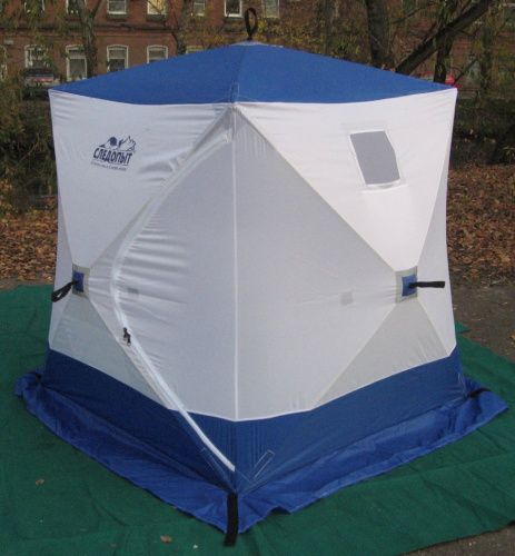 Зимняя палатка куб Следопыт 1,5*1,5 м Oxford 210D PU 1000 PF-TW-09/10 фото 3