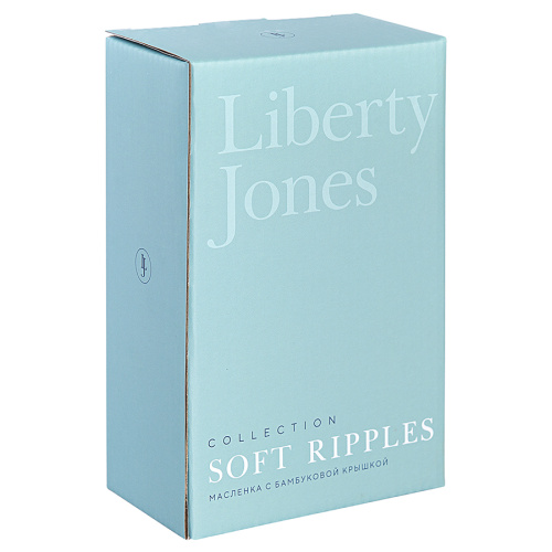 Масленка с бамбуковой крышкой soft ripples, dual glazing фото 5