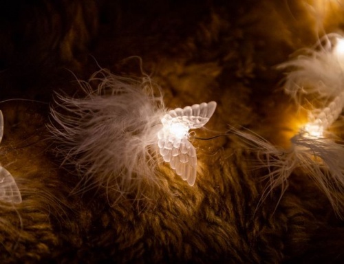 Электрогирлянда "Ангельские крылышки", 2 м, 20 LED-огней, батарейки, Kaemingk фото 2
