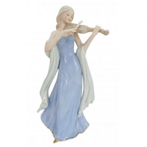 Фигурка декоративная "Девушка со скрипкой", L9 W13 H30 см 612735