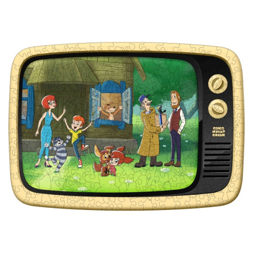 Деревянный 3D пазл Простоквашино 40x29 см