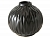 Керамическая ваза "Залина", чёрная, 9х10 см, Boltze