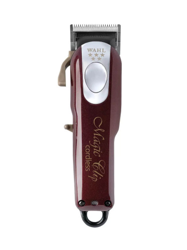 Машинка для стрижки Wahl Magic Clip Cordless 5Star, аккум/сетевая, 8 насадок, бордовая