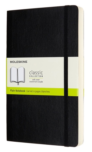 Блокнот Moleskine Classic Soft Expended Large, 400 стр., черный, нелинованный