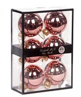 Набор шаров BOX/6 SHINY OR/PNK 7CM