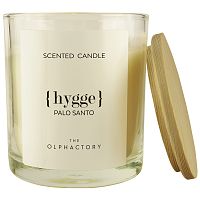 Свеча ароматическая the olphactory, hygge, palo santo, 40 ч