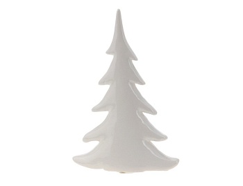 Настольная ёлочка "Лаура", керамика, белая, 19.5 см, Koopman International