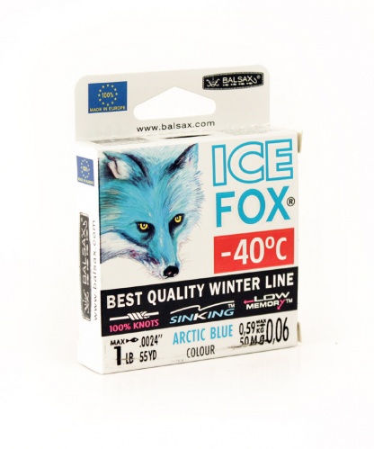 Леска Balsax Ice Fox Arctic blue Box 50м фото 2
