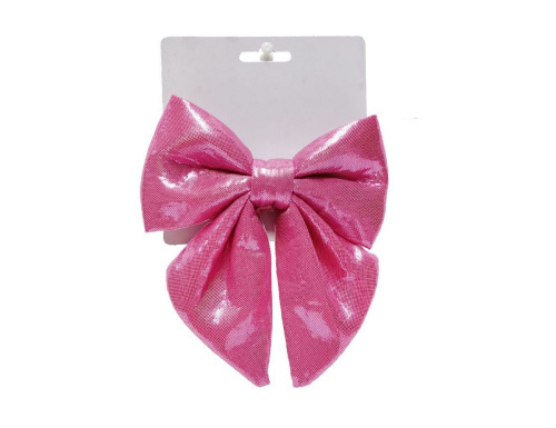Декоративное украшение БАНТ 'ЧАРИС', текстиль, розовый, 15 см, Due Esse Christmas фото 2