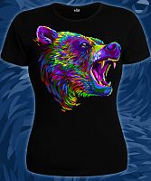 Женская футболка"Флюра медведь"