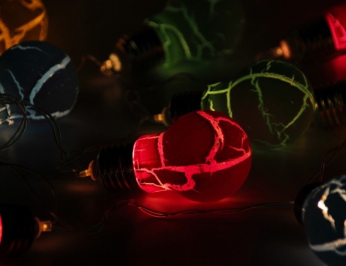 Электрогирлянда "Цветные чудеса" (шарики), тёплые белые LED-огни, 16 разноцветных ламп, 2.2х1.5 м, прозрачный провод PVC, SNOWHOUSE фото 2