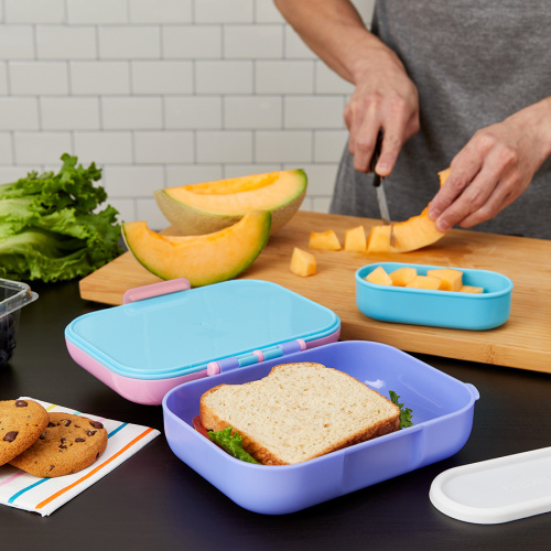 Ланч-бокс neat bento розовый фото 5