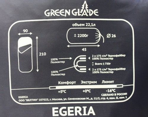 Спальный мешок Egeria фото 3