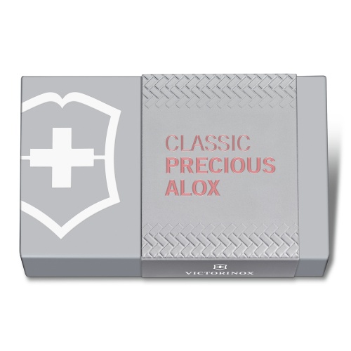 Нож-брелок Victorinox Classic SD Precious Alox, 58 мм, 5 функций, "Gentle Rose" (подар. упаковка) фото 4
