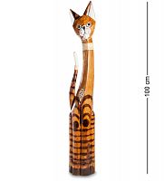 99-025 Статуэтка "Кошка" 100 см (албезия, о.Бали)