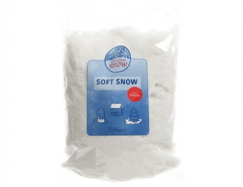 Искусственный снег "Мягкий иней" (SOFT SNOW), белый, 200 г, Kaemingk фото 3
