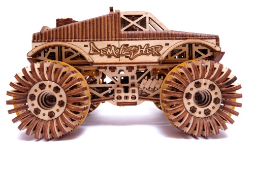 Механическая сборная модель Wood Trick Монстр-Трак фото 7
