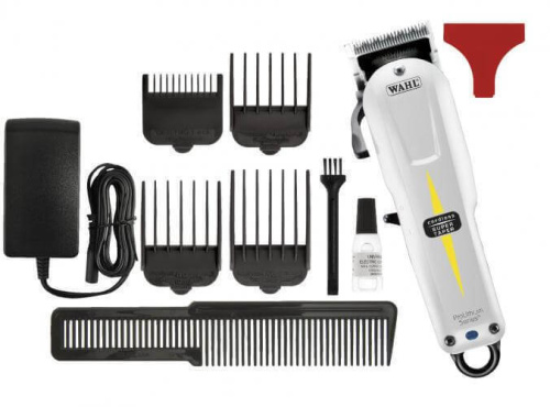 Машинка для стрижки Wahl Super Taper Cordless, аккум/сетевая, 4 насадки, белая фото 2