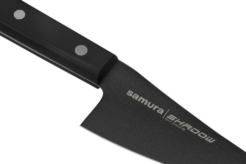 Нож Samura Shadow универсальный Black-coating, 14,6 см, AUS-8, ABS пластик фото 4