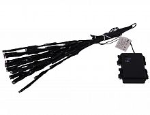 Светодиодное украшение "Ёжик со светлячками" мерцающий, чёрный, 60 экстра теплых белых LED-огней, 45 см, таймер, батарейки, уличный, Kaemingk