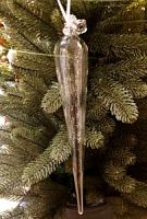 Прозрачное стекло Icicle 29 х 5cm/Pearls/Beaded