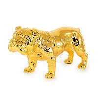 GIARDINO Статуэтка собака 49х20хН26 см, керамика, цвет и декор золото, swarovski