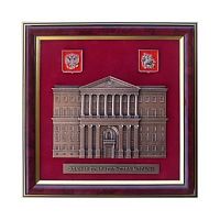 Плакетка Здание правительства Москвы в подарочной коробке, ПЛ-18