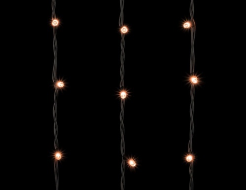 Светодиодный занавес Legoled 2*3 м, 600 экстра теплых белых LED ламп, черный КАУЧУК, соединяемый, IP54, Laitcom фото 3