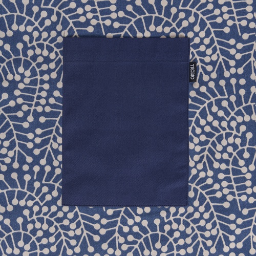 Фартук из хлопка темно-синего цвета с принтом Спелая Смородина из коллекции scandinavian touch, 70х85 см фото 6