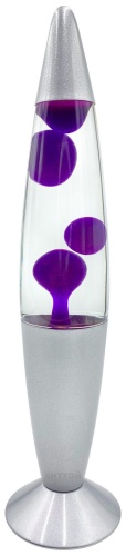 Лава-лампа, 41 см, Прозрачная/Фиолетовая