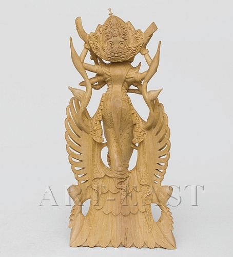 15-022 Статуэтка "Сарасвати - богиня всех наук" крок.дерево фото 2