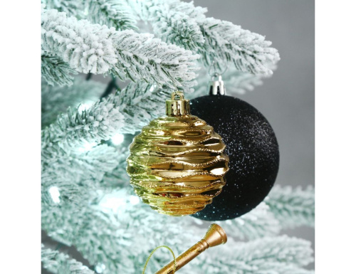 Искусственная елка с гирляндой и игрушками Финская: Christmas Jazz заснеженная 210 см, 700 холодных белых LED, контроллер, ЛИТАЯ 100%, Winter Deco в интернет-магазине VsemPodarok.com фото 5