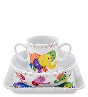 TC-14 Набор посуды «Радужный слоненок» (Elephant baby/TOPCHOICE)