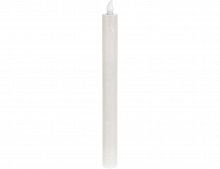 Электрические свечи "Столовые", белые, тёплый белый свет, 24.5 см (упаковка 2 шт.), батарейки, Koopman International